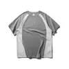 Bei Jie Ropa de Hombre 2026 Verano Nuevo Camiseta de Manga Corta con Bloques de Color para Hombre Camiseta Trendy de Retazos con Cuello Redondo Top de Media Manga