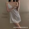 Pijama de Estilo Puro Nuevo Verano Nuevo Delgado Sexy de Pico Profundo Espalda Descubierta Ropa de Dormir Estilo Ins para el Hogar Sexy Mujer