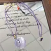 Piedra Ojo de Gato Natural Multicolor Hebilla de Paz Accesorios DIY Cuerda Trenzada Estilo Chino Nuevo Collar Artículo Popular para Transmisiones en Vivo Venta al por Mayor