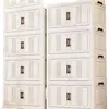 Gabinete de Almacenamiento a Prueba de Polvo para Dormitorio del Hogar, Estante de Almacenamiento Simple Multicapa de Gran Capacidad, Gabinete Organizador Transparente