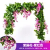 Decoración de Flor de Glicinia Artificial Enredadera de Flores Falsas Colgante de Techo de Casa Conducto de Aire Acondicionado Colgante de Pared Envoltura Plástico Arreglo de Jardín Bosque