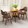 Mesa de chá e cadeiras para varanda, mesa e cadeiras simples para sala de jantar em casa, mesa redonda pequena de camada dupla, conjunto de mesa e cadeiras de lazer para loja de milk tea, mesa e cadeiras para reunião