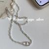 Corea del Sur nicho plata de ley 925 collar grueso de nariz de cerdo cadena de clavícula femenina apilable simple estilo Ins mismo de Little Red Book