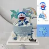 Decoración de pastel de cumpleaños Doraemon Doraemon Hello Kitty decoración cabeza que se mueve Día del Niño celebridad de internet