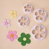 Flor de ciruelo flor de cinco pétalos molde de corte de plástico traje herramienta flor de fondant pastel horneado decoración flor pequeña molde DIY
