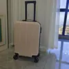 Mala de Viagem com Alça de Carrinho 20 polegadas Cor Sólida Fosca Mala de Mão para Viagem de Negócios com Fechadura Combinada e Rodas Universais, Personalização Transfronteiriça