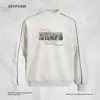 Sudadera Holgada para Hombre con Cuello Redondo, Estampado de Personaje y Costuras, Estilo Primavera/Otoño, Ambiente Streetwear Americano, Top Deportivo Casual