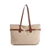 Bolsa Feminina Casual de Alto Valor Nova para o Verão 2026 Bolsa de Ombro Único de Grande Capacidade Bolsa Tote Color Block Elegante na Moda de Nicho