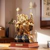 Cor Latão Cortado Ouro Grande Três Lados Grande Deus da Riqueza Preto Estátuas de Bronze Decorações para Casa Artesanato Enfeites