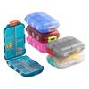 Caja de medicamentos, subpaquete de medicamentos portátil, caja de almacenamiento, siete días a la semana, tres comidas al día, mini subpaquete de medicamentos portátil, caja pequeña