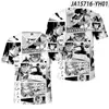 Camiseta de Manga Curta Estampada Digitalmente 3D Mingcall Atacado Yh01 9.26