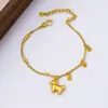 Novo Bracelete de Moeda Cavalo de Balanço Esmaltado Banhado a Ouro Estilo Chinês com Pingente de Cavalo de Luxo Vintage