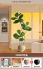 2026 Planta Verde Realista Higuera de Hoja de Violín Maceta de Piso Planta de Interior Grande Planta Biónica Adorno Decoración de Sala de Estar Flor Árbol Falso