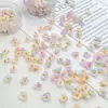 Flor de Estrella Mini Perlescente de Resina Flor de Cinco Pétalos con Aguja DIY Cuentas Colgante Pequeño Pulsera Material para Abalorios