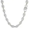 Hip-Hop Europeo y Americano Transfronterizo Cadena Completa de Ojo de Cerdo con Diamantes Zirconia Collar Accesorio Versátil de Moda para Hombre Joyería Personalizada