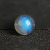 Cristal Natural 6A Cinza Luar Contas Semi-acabado Luz Azul Lazar Moonstone DIY Acessórios Moonstone