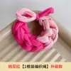 Ligas Gruesas Elásticas para el Cabello Tejidas a Mano de Color Dopamina, Alta Elasticidad Duraderas Bandas Elásticas Hechas a Mano