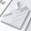 Camisa de Manga Corta de Modal para Hombre de Verano, Ropa Profesional para Viajes de Negocios y Trabajo, Transpirable, Cómoda, Elástica, Camisa sin Planchar para Hombre