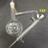 Botella Base Destilador Tubo Serpiente Todo Vidrio, Matraz Destilador 500ml Boca #24 Tapón #14 Matraz de Destilación #19