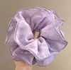 Goma de Pelo Plisada Extra Grande Multicapa para Mujer, Nuevo Estilo 2025 para Moño, Accesorio para el Cabello de Alta Gama