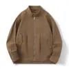 Jaqueta Jeans Workwear Masculina Tendência Outono 2024 Jaqueta Jeans Sem Gola Jovem Estilo Coreano Jaqueta Sem Gola Atacado