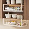 Estante de Almacenamiento Retráctil para Cocina Transfronterizo Colgador de Condimentos por Capas Colgante Interior de Gabinete Cesta Inferior Colgante