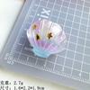 Colgante de cuerda con forma de concha de perla brillante con degradado, hecho a mano, creativo, para bricolaje, con forma de crema y gel para el cabello, material decorativo para carcasa de teléfono móvil.