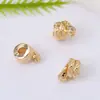 Anillo Serpiente Running Redondo con Micro-Incustaciones de Zirconia que Conservan el Color, Separador para Cuentas, Separador para Collar, Pulsera, Anillo Serpiente Envuelto, Joyería Hecha a Mano para Bricolaje
