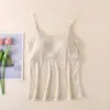 Camisola 100% Seda con Copas Integradas, Capa Base de Seda Tejida Fina de Calibre 42 para Mujer, No Necesita Usar Ropa Interior Adicional