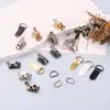 Botões de Metal para Casaco de Pelo de Vison com Diamantes, Gancho Especial para Roupas de Pelo de Luxo Femininas, Botões de Bico de Pato em Couro