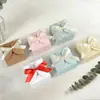 Jabón Hecho a Mano Cuadrado de Color Sólido Fresco Caja Plegable de Empaque con Lazo en stock Rosa Color Lindo Caja de Regalo de Tarjeta Blanca