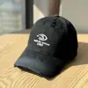 Gorra de Béisbol Rosa con Bordado de Letras Degradadas para Mujer, Gorra Versátil de Ala Ancha y Corona Suave, Circunferencia de Cabeza Grande, Sombrero para Adelgazar el Rostro