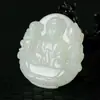 Colgante de Buda Guanyin de Jade Afgano Natural Pixiu de Jade Blanco Afgano Colgante de Jade Sin Importar Venta al por mayor