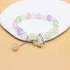 Ins Pulsera de Cristal Tide Sentido del Diseño Nicho Joker Temperamento Pulsera para Mujer Rojo de Internet Pulsera de Mariposa Joyería al por Mayor