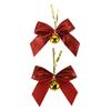 Lazo Navideño Personalizado de Fábrica Lazo de Corbata Bronceado Pajarita Campana Accesorios Colgante Flor Decorativa Navideña