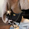 Bolsa de Corrente Losangular 2025 Transfronteiriça Moda Feminina Versátil Bolsa de Axila Pequena Bolsa de Ombro Cheirosa Bolsa Transversal Estilo Ocidental