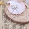 Pinduoduo Kuaishou Ziyi Star Mesmo Estilo Brincos Banhados a Prata Distintivos Simples Elegantes Brincos de Pérolas Bonitos Mulheres