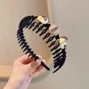 Diadema con diseño de perro jefe de dibujos animados de café con leche para niños, linda diadema para niña, no apretada, tocado de princesa para niña, horquilla rota