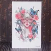 Pegatinas de Tatuaje Sexy Atractiva Misteriosa Coloridas Transfronterizas Impermeables Duraderas Geniales Modernas Deseo Puro Lavables en el Brazo