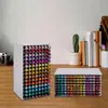 Novo Porta-Canetas Marcadoras Infantis Criativo Fofo Caixa de Armazenamento para Mesa Grande Capacidade Inclinado Rack de Armazenamento para Material de Escritório