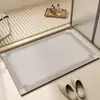 Alfombrilla Suave para Pies Estilo Wabi-Sabi Transfronteriza, Alfombrilla Absorbente para Piso de Baño, Alfombrilla Antideslizante de Secado Rápido para Entrada de Baño