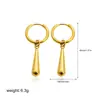 Fábrica de Fonte de Joias Transfronteiriças Europeias e Americanas Yiwu Brincos de Gota de Água Aço Inoxidável Personalizado Brincos de Ouro Genuíno 18K Amazon