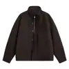 Chaqueta Lavada de Color Sólido Estilo Ejecutivo Vintage para Hombres y Mujeres, Temporada de Primavera y Otoño, Cuello Alto, Ajuste Holgado de Moda Chaqueta 2026