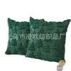 Lámpara de tira de venta caliente transfronteriza Funda de almohada para árbol de Navidad Bordado de felpa tridimensional Almohada de Navidad Funda de almohada estilo americano Cojín Lumbar
