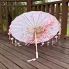 Guarda-chuva de Papel de Óleo Pétala Borla Clássico Meninas Dança Desempenho Adereços Dinastia Han Guarda-chuva de Fotografia Decoração Cheongsam Guarda-chuva Infantil