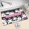 Alfombrilla Absorbente para Baño Kuromi, Linda Alfombrilla de Diatomeas de Secado Rápido para Baño, Alfombrilla Antideslizante para Suelo Interior, Alfombra para el Hogar