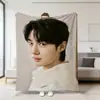 Venta al por mayor directa de fábrica Mercancía de celebridad Pedido personalizado Manta de franela polar impresa de Liu Yuning Cubierta para siesta de cuatro estaciones Manta polar