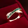 Tendencia de Moda Transfronteriza Diseño que Cruza Líneas Anillo de Cola, Sensación de Lujo Ligero de Gama Alta, Índice Anillo Estilo Chica Dulce y Fresca, Venta Directa del Fabricante