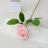 Simulación Rosa Sencilla de Franela Rosa Pared de Flores Cascada Decoración para el Hogar Boda Día de San Valentín Flor de Simulación Flor Falsa