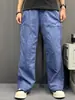 Pantalones de Trabajo Vintage Resistentes de Pierna Ancha Adelgazantes con Doble Rodilla para Hombre, Pantalones Cargo de Pierna Recta Línea A Desgastados con Lavado Pesado y Salpicaduras de Tinta